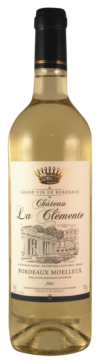 Вино Chаteau la Clemente AOP Bordeaux blanc moelleux  white semi sweet  2015  750 мл