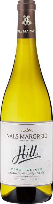 Вино Nals-Margreid  Hill Pinot Grigio Sudtirol Alto Adige DOC  Хилл Пино Гриджио 2020 750 мл 13,5%