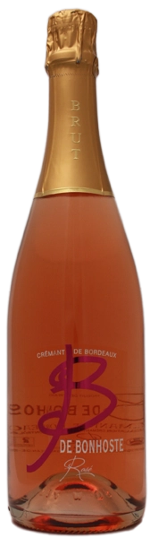 Игристое вино  Cremant de Bordeaux B de Bonhoste Brut  Rose 750 мл