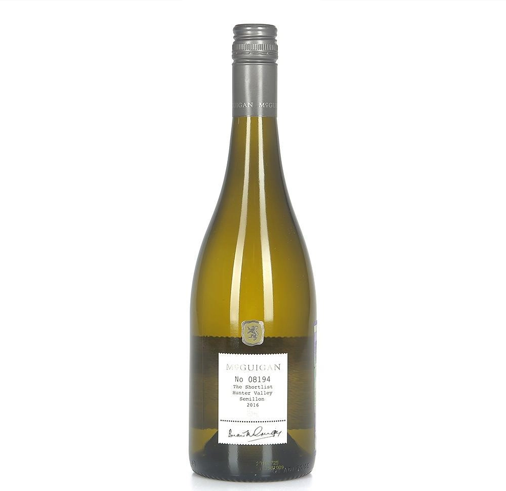 Вино австралийское белое Short List Semillon McGuigan Australian Vintage Limited 2016 750 мл
