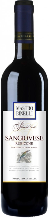 Вино Mastro Binelli Sangiovese Rubicone IGT  Мастро Бинелли Санджовезе 750 мл