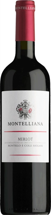 Вино Montelliana Merlot   Montello e Colli Asolani  Монтеллиана  Мерло   750 мл