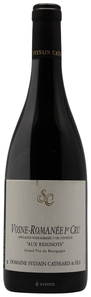 Вино  Domaine Sylvain Cathiard Vosne-Romanée 1er Cru Aux Reignots  Домэн Сильван Катьяр  Вон-Романе Премье Крю   О Рейньо  2018 750 мл 12,5%