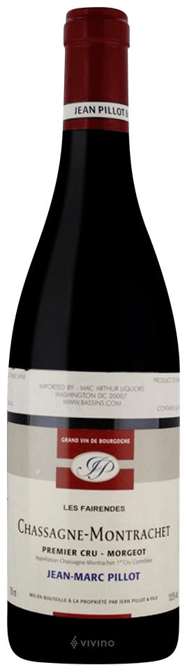 Вино Domaine Jean-Marc Pillot Chassagne-Montrachet 1er Cru Les  Morgeot Les Fairendes rouge 2014 750 мл 13,5%