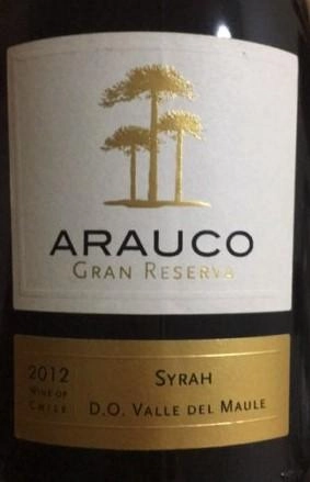 Вино  Arauco  Gran  Reserva  Syrah  Арауко Гран Резерва  Сира   750 мл