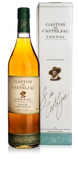 Коньяк Grande Champagne AOC. Gaston de Casteljac. VSOP gift box, Гранд-Шампань Гастон де Кастельжак VSOP в п/у