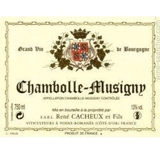 Вино  Domaine Rene Cacheux et Fils Chambolle-Musigny Шамболь - Мюзиньи  2018 750 мл