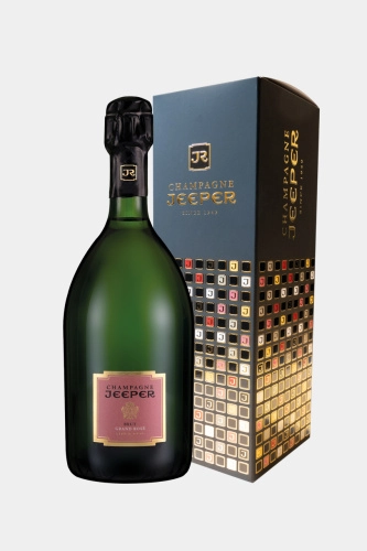 Шампанское Champagne Jeeper  Grand Rosе Brut gift box   750 мл