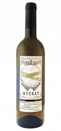 Вино Коктебель Планерское Мускат   полусладкое белое сухое  750 мл