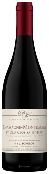 Вино Domaine Borgeot Chassagne-Montrachet 1er Cru Clos Saint-Jean   2018 750 мл 13,5%