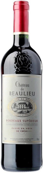 Вино Chateau de Beaulieu  Bordeaux Superieur AOC  2015 750 мл