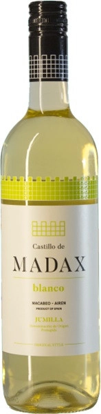 Вино  Castillo de Madax Macabeo-Airen Jumilla DOP  Кастильо де Мадакс Макабео-Айрен белое сухое 2018 750 мл