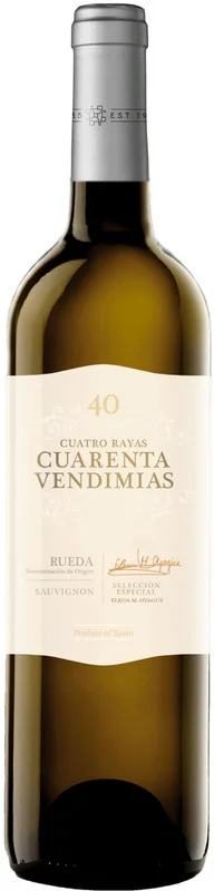 Вино Cuatro Rayas Cuarenta Vendimias Sauvignon Blanc Rueda DO  2020  750 мл  