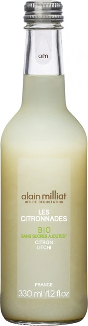 Напиток   Alain Milliat Les Citronnades  Citron-Litchi   Ален Мия   Ле Ситронад Лимон  Личи  330 мл
