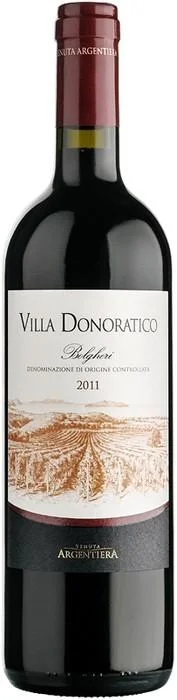 Вино Argentiera   Villa Donoratico Вилла Доноратико в деревянном футляре 2020 3000 мл 14,5%