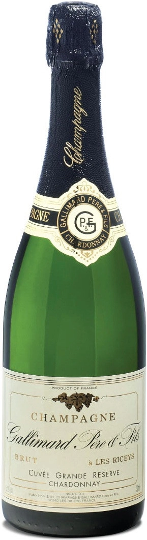 Шампанское Gallimard Père & Fils Cuvee Grande Reserve Chardonnay Blanc de Blancs Brut Champagne    750 мл