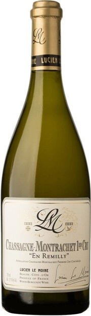Вино Lucien Le Moine Chassagne-Montrachet Premier Cru En Remilly AOC Люсьен Ле Муан Шассань-Монраше Премье Крю Ан Ремийи 2018 750 мл