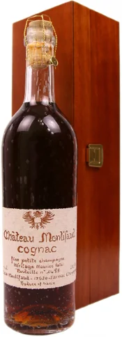 Коньяк Chateau de Montifaud Heritage Maurice Vallet 100 Years Old Fine Petite Champagne AOC wooden box Шато де Монтифо Эритаж Морис Валле 100-летний в деревянной коробке 700 мл