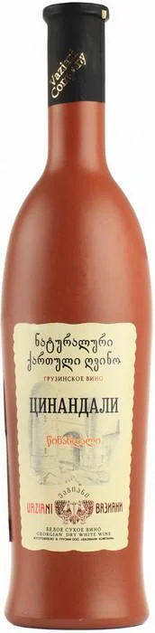 Вино Vaziani Tsinandali Clay Bottle Вазиани Цинандали в глиняной бутылке 750 мл