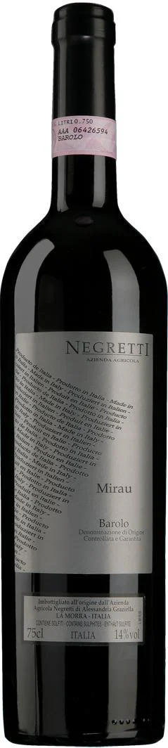 Вино Negretti Barolo Mirau gift in box Негретти Бароло Мирау в подарочной упаковке 2007 1500 мл