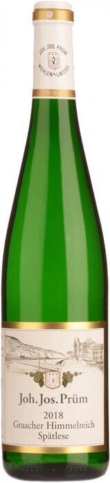 Вино Joh. Jos. Prum  Graacher Himmelreich Riesling Spatlese Йоганн Йозеф Прюм  Граахер Химмельрайх Рислинг Шпетлезе 2018 750 мл