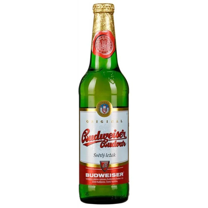 Пиво Budweiser Budvar Будвайзер Будвар свет. стекло 500 мл
