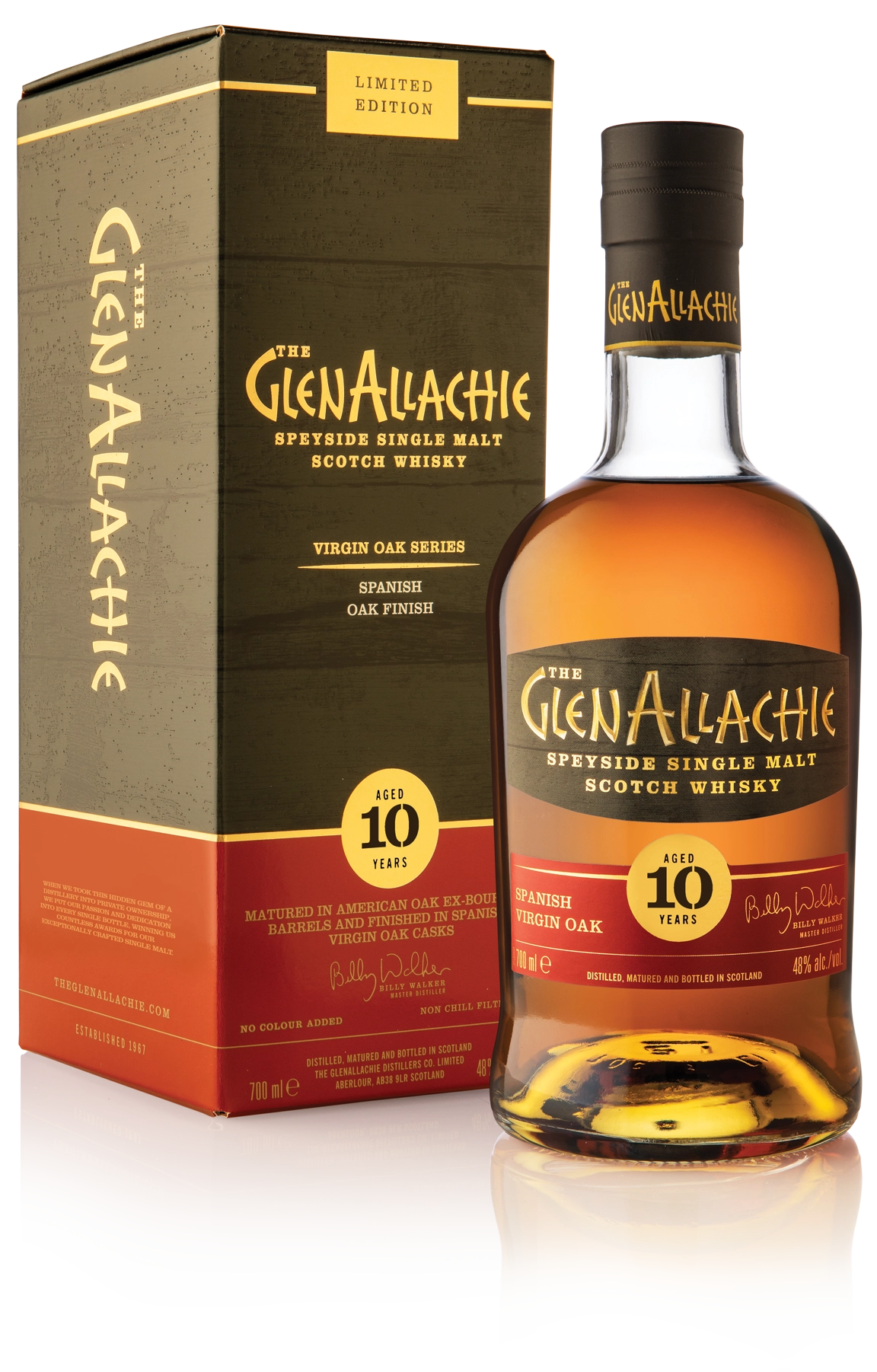 Виски The  GlenAllachie 10 Year Old Spanish Virgin Oak  700 мл  48%