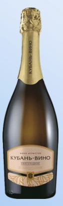 Игристое вино Кубань-Вино Белое  Полусладкое 750 мл