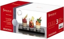 Набор Spiegelau Special Glasses Delicious 3 Tumblers with Wooden Tray in gift box Шпигелау Спешиал Глассес Делишес 3 стакана-тумблера с деревянной подставкой в подарочной коробке 330 мл
