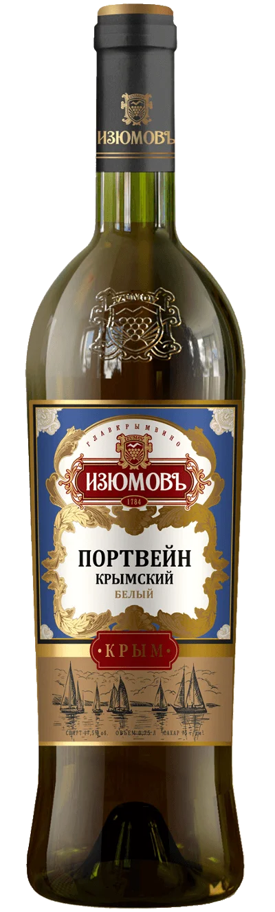 Портвейн Изюмовъ  Крымский Белый 750 мл