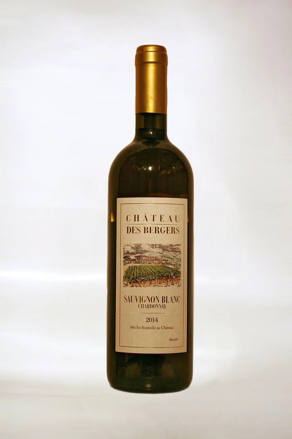 Вино Chateau des Bergers Sauvignon Blanc Chardonnay Шато де Берже Совиньон Блан Шардоне 2014 750 мл