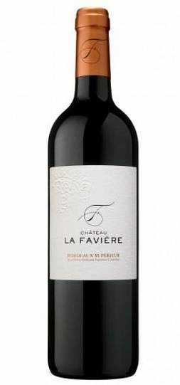 Вино Chateau La Faviere Bordeaux Superieur AOC  2019 750 мл