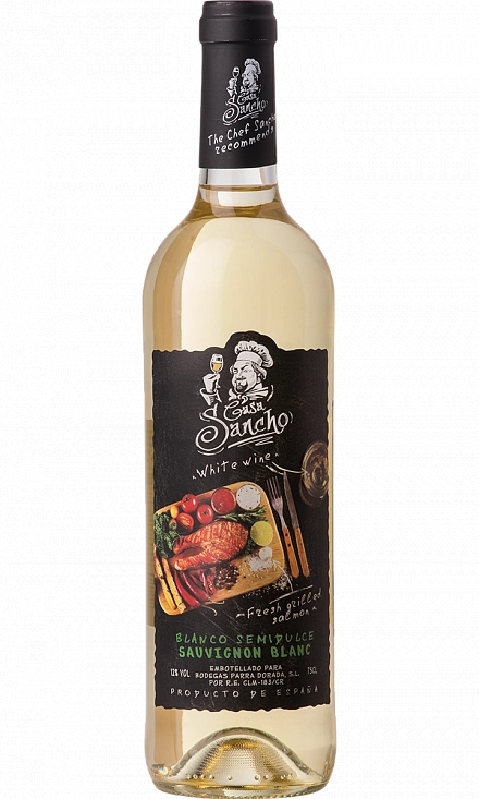 Вино  Casa Sancho Sauvignon Blanc semidulce Casa Sancho Каса Санчо Совиньон Блан полусладкое Каса Санчо 750 мл