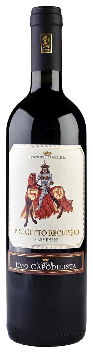 Вино   Conte Emo Capodilista La Montecchia Progetto Recupero Carmenérè  Конте Эмо Каподилиста Ла Монтеккья  Рекуперо Карменер   2017   750 мл  12,5 %