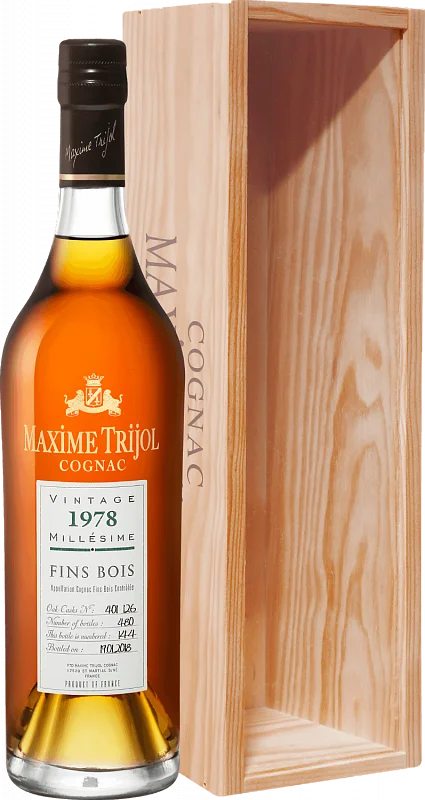 Коньяк Maxime Trijol  Fins Bois  1978 700 мл
