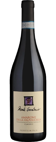 Вино Monte Santoccio Amarone della Valpolicella Classico Монте Санточио Амароне Делла  Вальполичелла Классико 2012 750 мл