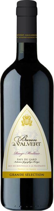 Вино Baron de Valvert Rouge Moelleux  750 мл