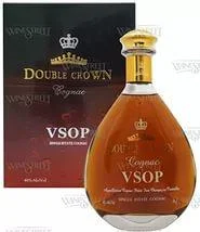 Коньяк Domaines Francis Abecassis Double Crown VSOP Petite Fine Champagne decanter & gift box Домен Фрэнсис Абекассис Дабл Краун ВСОП Птит Фин Шампань декантер в картонной коробке 700 мл