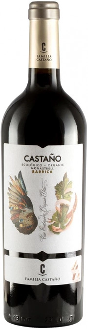 Вино   Castano Ecologico  Monastrell  Barrica   Кастаньо Эколоджико   Монастрель Баррика  2019 750 мл