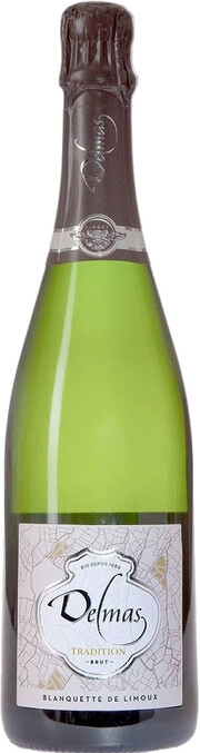 Игристое вино Delmas  Tradition Brut Blanquette de Limoux AOC 2021 750 мл