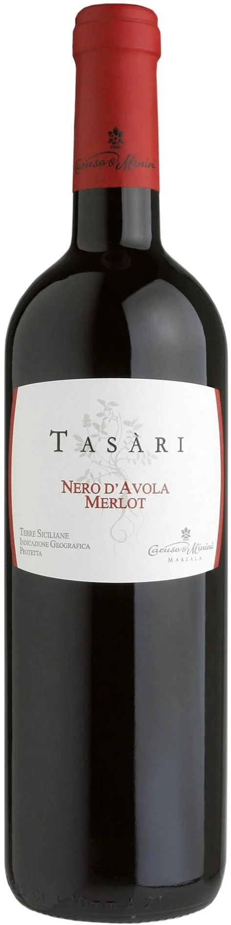 Вино Caruso&Minini Nero d'Avola Merlot Tasari Карузо&Минини Неро д'Авола Мерло Тазари 2015 750 мл