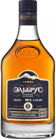 Коньяк ККЗ  Эльбрус  5-летний  250 мл