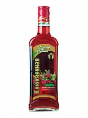 Настойка полусладкая Зеленая Линия Клюквенная 500 мл