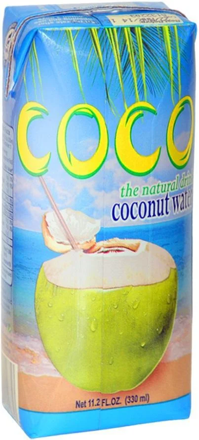 Вода Coconut Water Nosso Coco, Кокосовая вода Носсо Коко (натуральная), 0.33x12