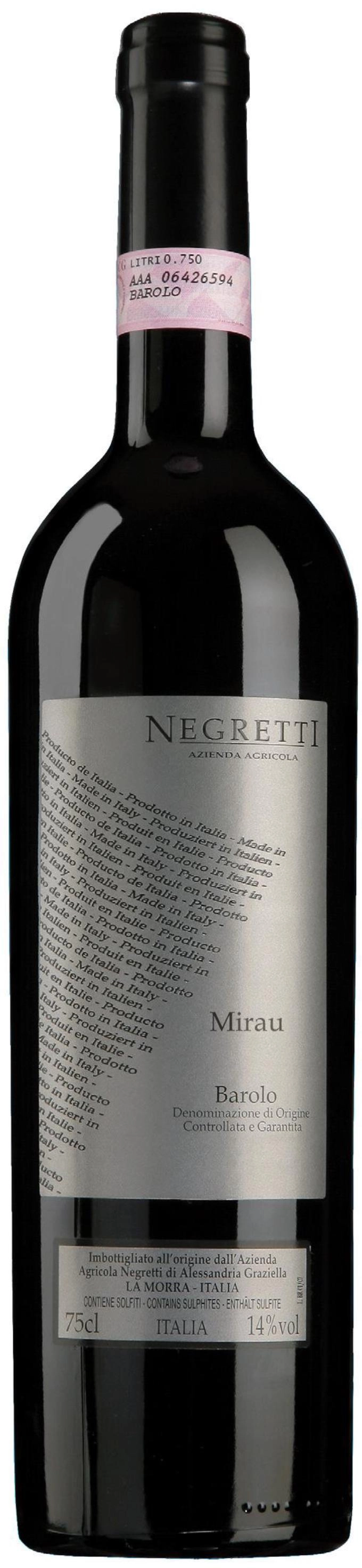 Вино Negretti Barolo Mirau Негретти Бароло Мирау 2013 750 мл