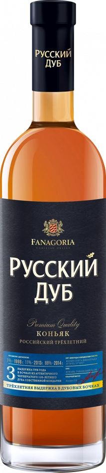 Коньяк Фанагория Русский Дуб 3 года  500 мл