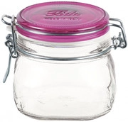 Ёмкости Bormioli Rocco Fido Jar Fuchsia Top Set of 12 pcs Бормиоли Рокко Фидо  Банка Банка с крышкой цвета фуксия Набор из 12 штук 500 мл