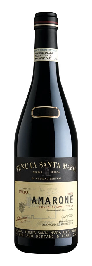 Вино Tenuta Santa Maria di Gaetano Bertani  Amarone della Valpolicella Classico Riserva Тенута Санта Мария ди Гаэ  Амароне делла Вальполичелла Классико Ризерва в деревянном ящике  2015  1500 мл