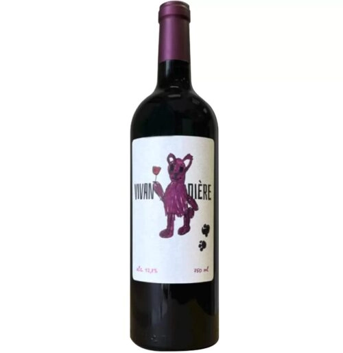 Вино  Вивандьер  Алкомишка красное  сухое 2023 750 мл  12,5 %