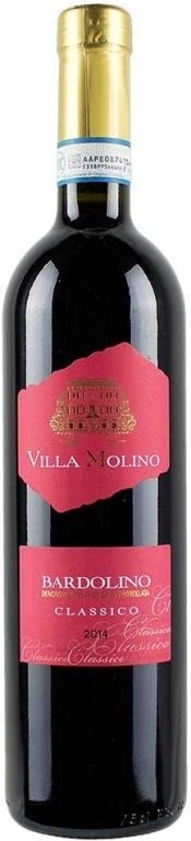 Вино Sartori Villa Molino Bardolino Classico DOC Вилла Молино Бардолино Классико 2018 750 мл